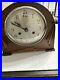Art Deco wind up mantle clock Old Antique Wood Clock Vintage As Is