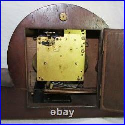 Art-deco 1930-40 Lardan Made In Germany Warranty Fireplace-console Clock