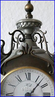 Art deco 1930s pedestal clock KB west germany