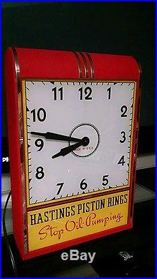 Art deco Hastings piston rings clock