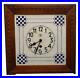 Art deco wall clock Junghans attr. Joseph Maria Olbrich ceramic Wachtersbach