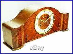 Beautiful Art Deco Chiming Mantel Clock From Junghans With Pendulum