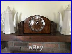 BEAUTIFUL ART DECO CHIMING MANTEL CLOCK FROM JUNGHANS of GERMANY