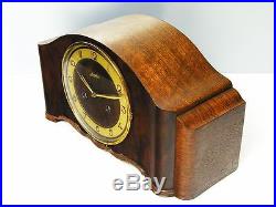 Beautiful Art Deco Junghans Chiming Mantel Clock With Pendulum