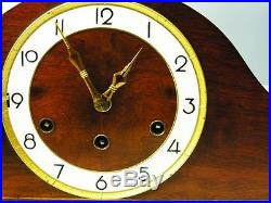 Beautiful Art Deco Westminster Chiming Mantel Clock With Pendulum
