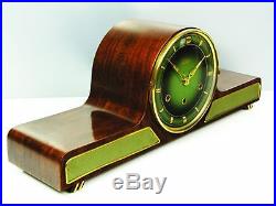 Beautiful Art Deco Westminster Chiming Mantel Clock With Pendulum From Lauffer