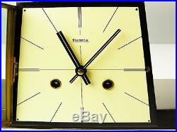 Beautiful Later Art Deco Hermle Chiming Mantel Clock With Balance Whell