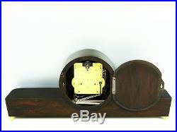 Beautiful Later Art Deco Junghans Chiming Mantel Clock With Balance Whell
