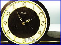 Beautiful Very Great Art Deco Chiming Mantel Clock From Kienzle Balance Wheel