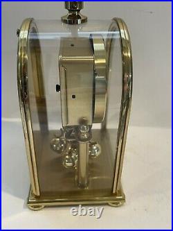 BUCHERER Quartz Gold Moving Clock W Germany This Shape Is Very Rare! Vintage