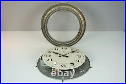BULLE CHROME Wall Clock 1920s COLLECTORS ITEM ELECTRIC Antique French France