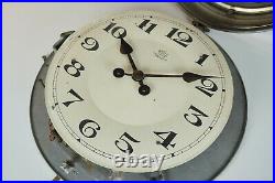 BULLE CHROME Wall Clock 1920s COLLECTORS ITEM ELECTRIC Antique French France