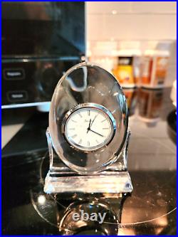 Baccarat Glass Desk Clock