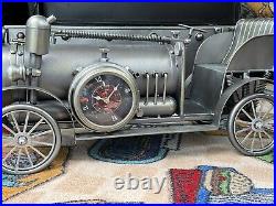 Barrel Shack The Rolls Royce Custom XL Mantel Car Clock with Metal Display Trunk