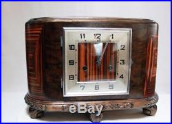 Beautiful Antique Gustav Becker Art Deco Table Mantle Clock Art Nouveau
