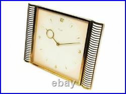 Beautiful Art Deco Bauhaus Brass Desk Clock Kienzle Design By Heinrich Moeller