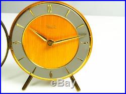 Beautiful Art Deco Bauhaus Desk Clock Kienzle Germany Design Heinrich Moellr