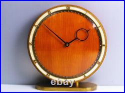 Beautiful Art Deco Bauhaus Wood Desk Clock Kienzle Heinrich Moeller Germany