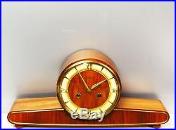 Beautiful Art Deco Design Chiming Mantel Clock From Kieninger