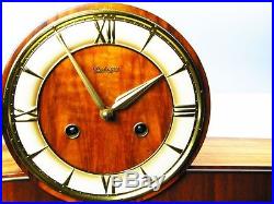 Beautiful Art Deco Design Chiming Mantel Clock From Kieninger