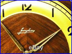 Beautiful Art Deco Junghans Westminster Chiming Mantel Clock Germany