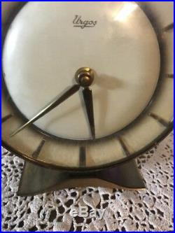 Beautiful Art Deco Table Clock Mechanic Clockwork Urgos