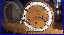 Beautiful Art Deco Westminster Anker Chiming Mantel Clock MID Century