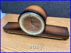 Beautiful Dugena Art Deco mantle clock with Westminster chimes 340-020 Germany