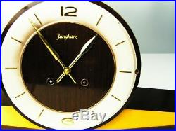 Beautiful Later Art Deco Chiming Mantel Clock From Junghans With Resonanz