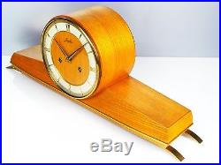 Beautiful Later Art Deco Junghans Chiming Mantel Clock From 50´s
