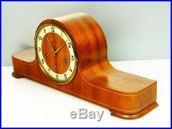 Beautiful Later Art Deco Westminster Chiming Mantel Clock From Junghans