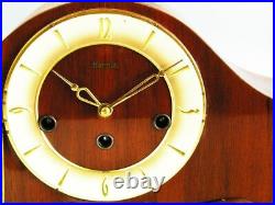 Beautiful Later Art Deco Westminster Chiming Mantel Clock Hermle From 50 ´s