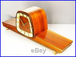 Beautiful Later Art Deco Zentra Hermle Chiming Mantel Clock From 50´s