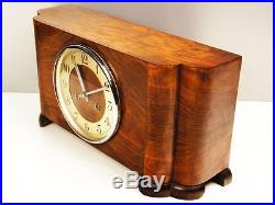 Beautiful Pure Art Deco Kieninger Chiming Mantel Clock