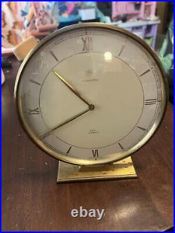 Beautiful Vintage Art Deco Large German Desk Mantel Clock Junghans Perfect