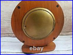 Beautiful art deco wooden Bauhaus table clock Kienzle Heinrich Moeller Germany