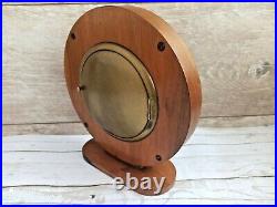 Beautiful art deco wooden Bauhaus table clock Kienzle Heinrich Moeller Germany