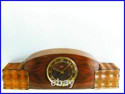 Big Pure Art Deco Westminster Chiming Mantel Clock Girod France
