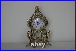 Brass Clock, clock vintage, clock table decorations, clocks for table, Handmade