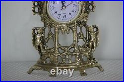 Brass Clock, clock vintage, clock table decorations, clocks for table, Handmade