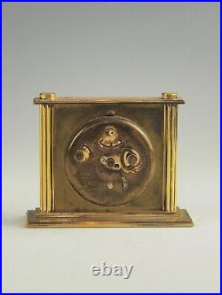 Brass French Art Deco Alarm Clock by JAZ c. 1930