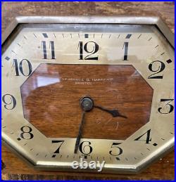 British Antique Vintage Art Deco Mantel Clock Pleasance & Harper Working