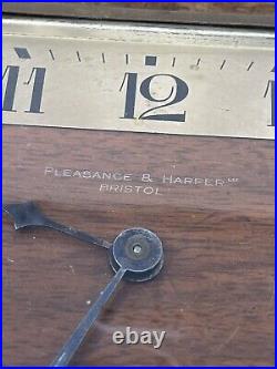 British Antique Vintage Art Deco Mantel Clock Pleasance & Harper Working