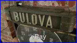 Bulova Watches Lackner 1930-40's Advertising Neon Flourecent Clock Art Deco Era