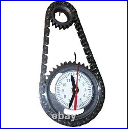 Car Truck Engine Timing Chain Wall Clock Man Cave Automobile Industrial Art Deco