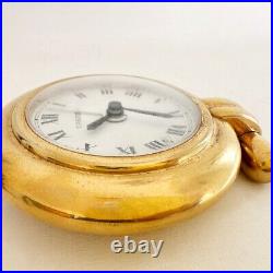 Cartier 24k gold sapphire travel clock with alarm desk pendulette colisée quartz