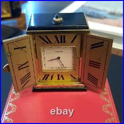 Cartier Art Deco Quartz Triptych Desk Clock