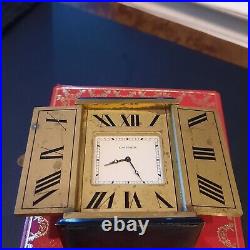 Cartier Art Deco Quartz Triptych Desk Clock