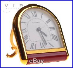 Cartier Pendulette Watch Desk Clock Alarm Table Travel Rare