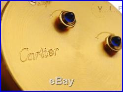 Cartier Pendulette Watch Desk Clock Alarm Table Travel Rare